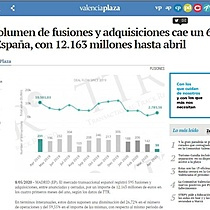 El volumen de fusiones y adquisiciones cae un 60% en Espaa, con 12.163 millones hasta abril